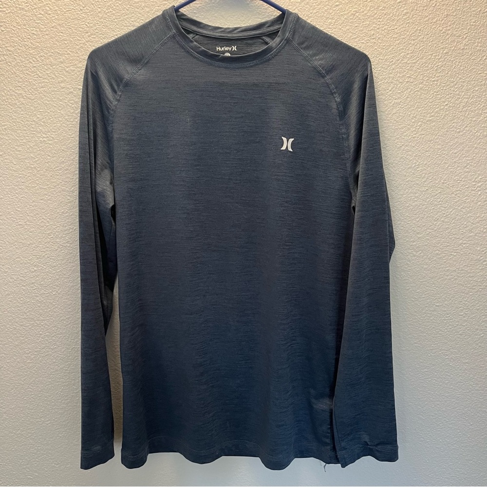 Hurley Blue Long Sleeve Tee Performance Shirt
